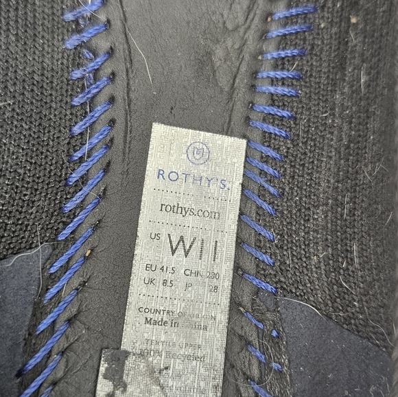 Rothy's Pointed Toe Flats | Black & Gold | Size 11 - Picture 10 of 10